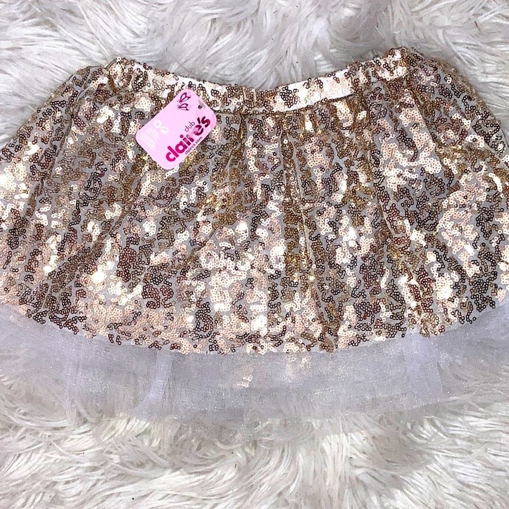 Gold  Sequined Skirt